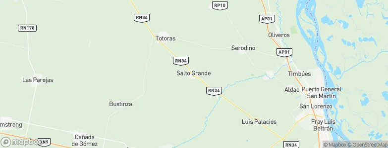Salto Grande, Argentina Map