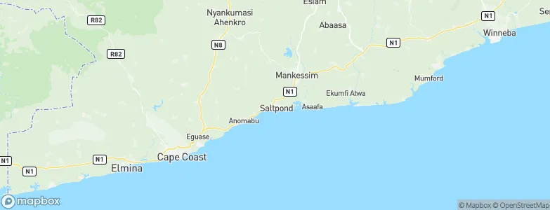 Saltpond, Ghana Map