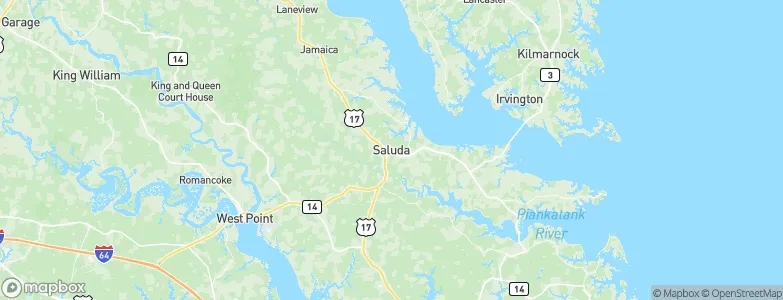 Saluda, United States Map