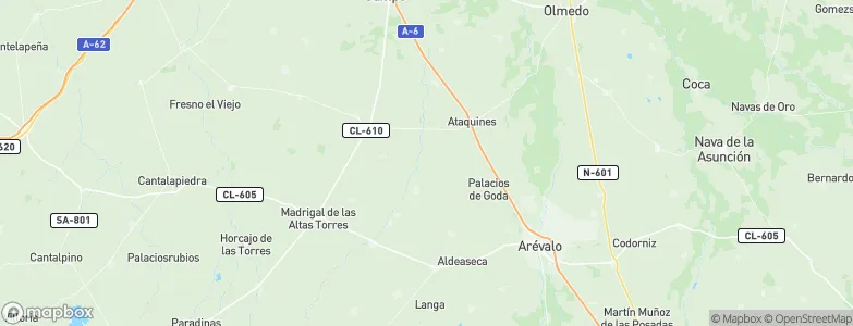 Salvador de Zapardiel, Spain Map