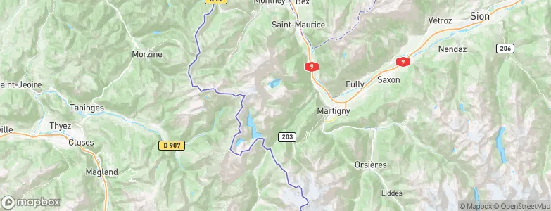 Salvan, Switzerland Map