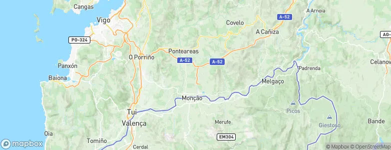 Salvaterra de Miño, Spain Map