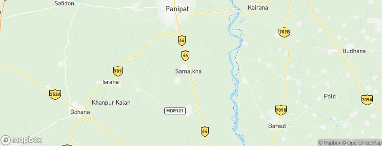 Samālkha, India Map