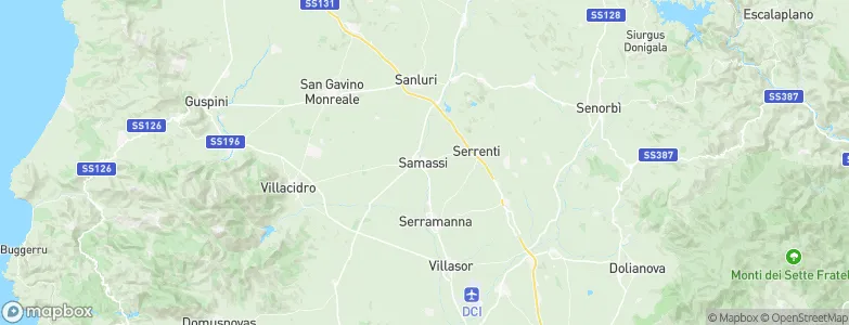 Samassi, Italy Map