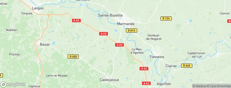 Samazan, France Map