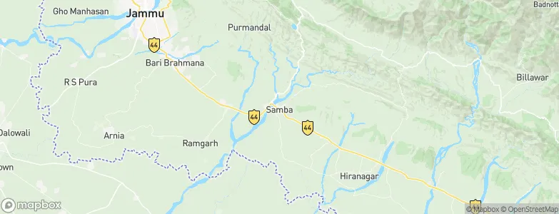 Sāmba, India Map
