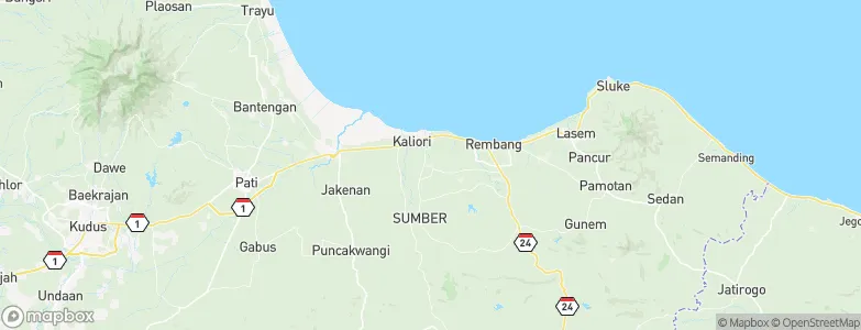 Sambiyan, Indonesia Map