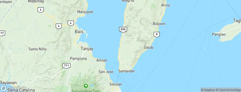 Samboan, Philippines Map