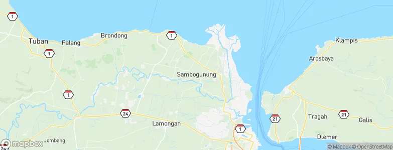 Sambogunung, Indonesia Map
