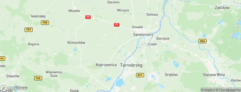 Samborzec, Poland Map