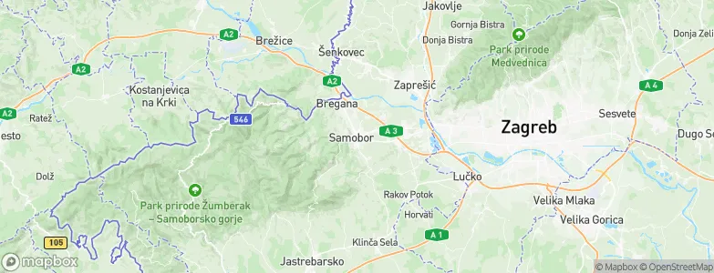 Samobor, Croatia Map
