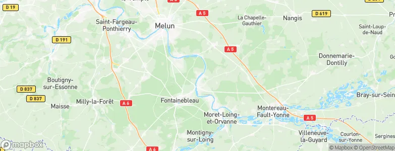 Samois-sur-Seine, France Map