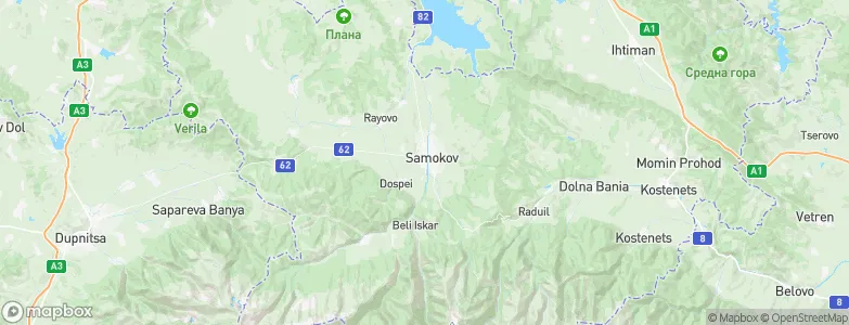 Samokov, Bulgaria Map