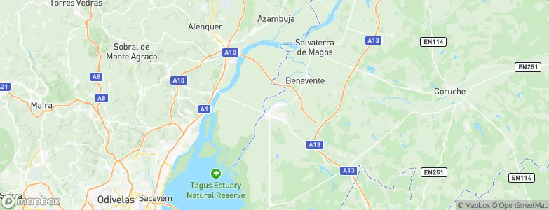 Samora Correia, Portugal Map