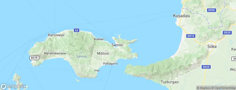 Samos, Greece Map