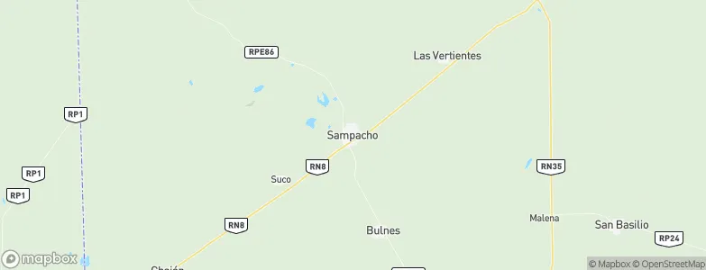 Sampacho, Argentina Map