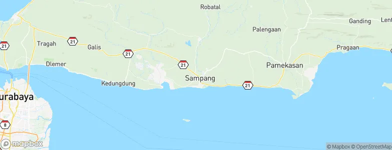 Sampang, Indonesia Map