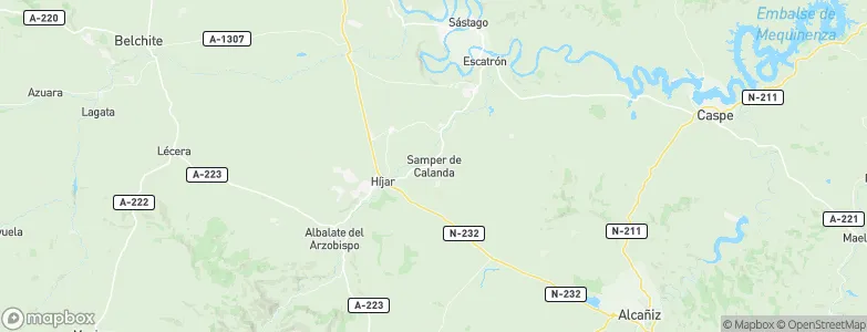 Samper de Calanda, Spain Map