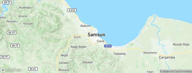 Samsun, Turkey Map