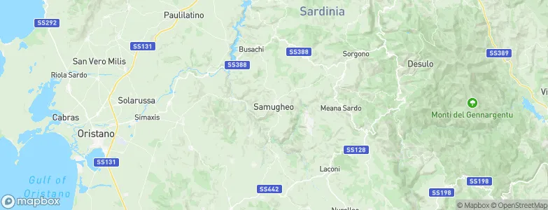Samugheo, Italy Map