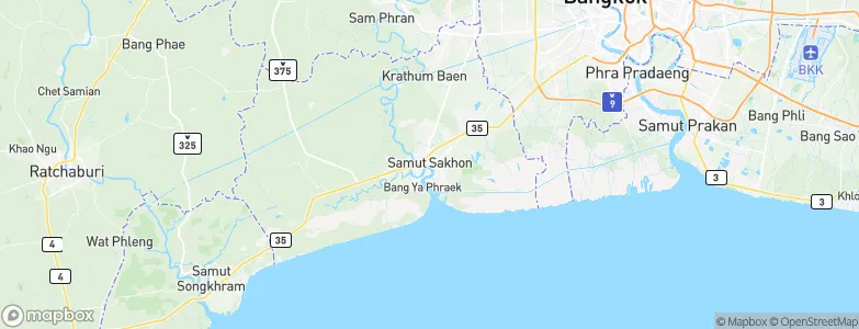 Samut Sakhon, Thailand Map
