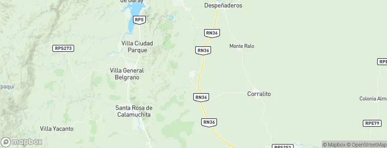San Agustín, Argentina Map