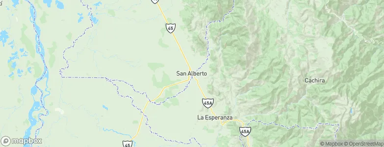 San Alberto, Colombia Map
