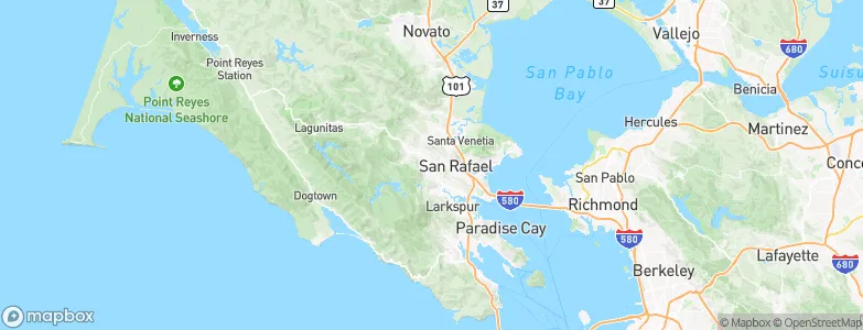San Anselmo, United States Map