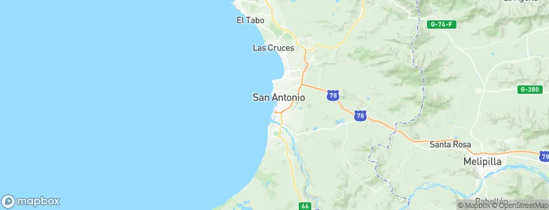 San Antonio, Chile Map