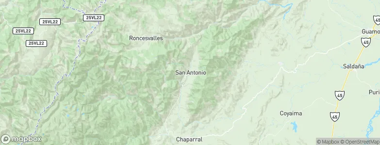 San Antonio, Colombia Map