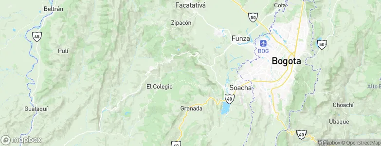 San Antonio del Tequendama, Colombia Map