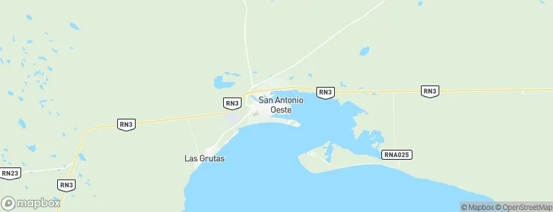San Antonio Oeste, Argentina Map