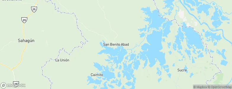San Benito Abad, Colombia Map