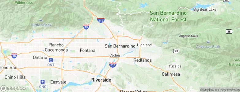 San Bernardino, United States Map