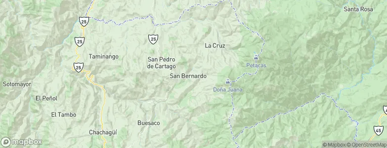 San Bernardo, Colombia Map