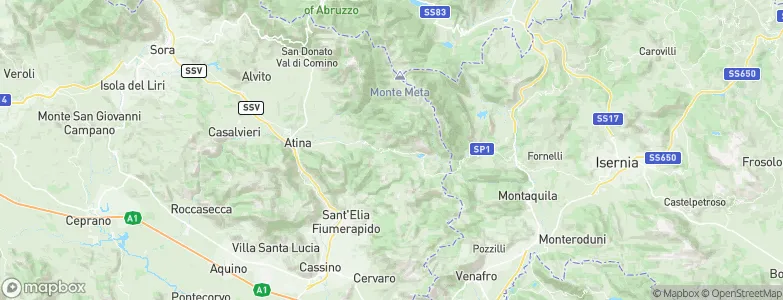 San Biagio Saracinisco, Italy Map