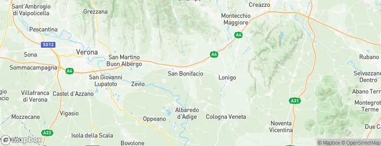 San Bonifacio, Italy Map