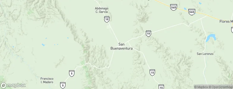 San Buenaventura, Mexico Map