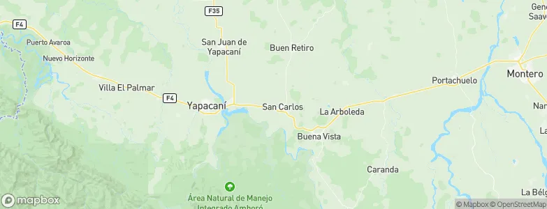 San Carlos, Bolivia Map