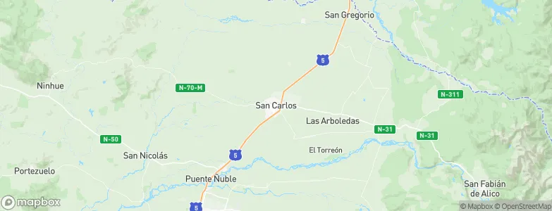San Carlos, Chile Map