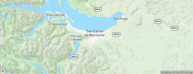 San Carlos de Bariloche, Argentina Map