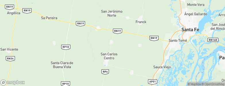 San Carlos Norte, Argentina Map