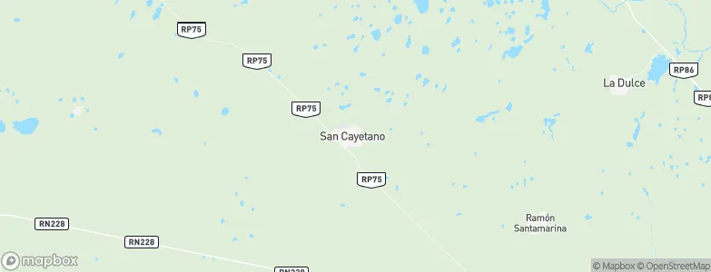 San Cayetano, Argentina Map