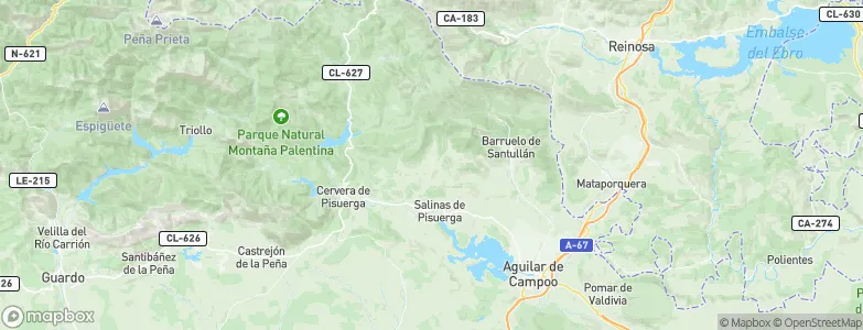 San Cebrián de Mudá, Spain Map