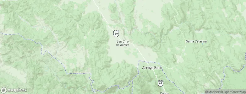 San Ciro de Acosta, Mexico Map