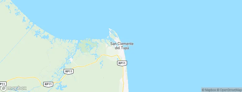 San Clemente del Tuyú, Argentina Map
