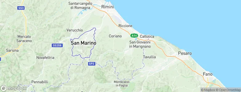 San Clemente, Italy Map