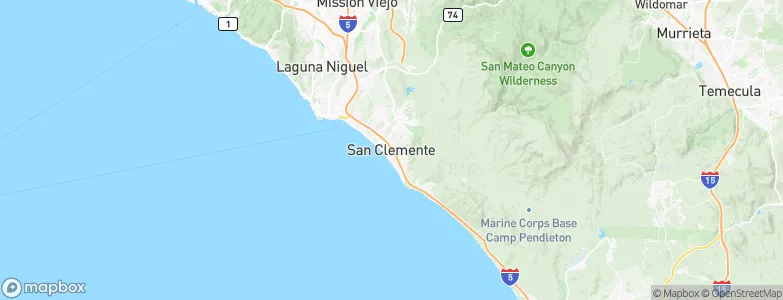 San Clemente, United States Map
