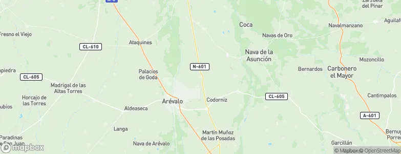 San Cristóbal de la Vega, Spain Map