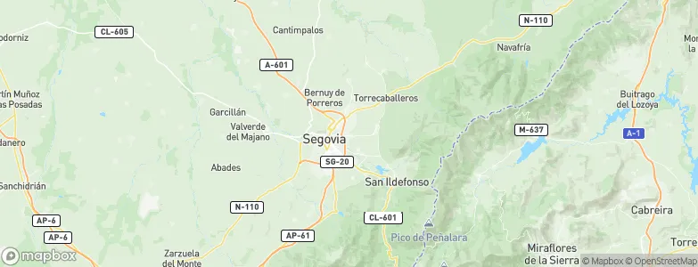 San Cristóbal de Segovia, Spain Map
